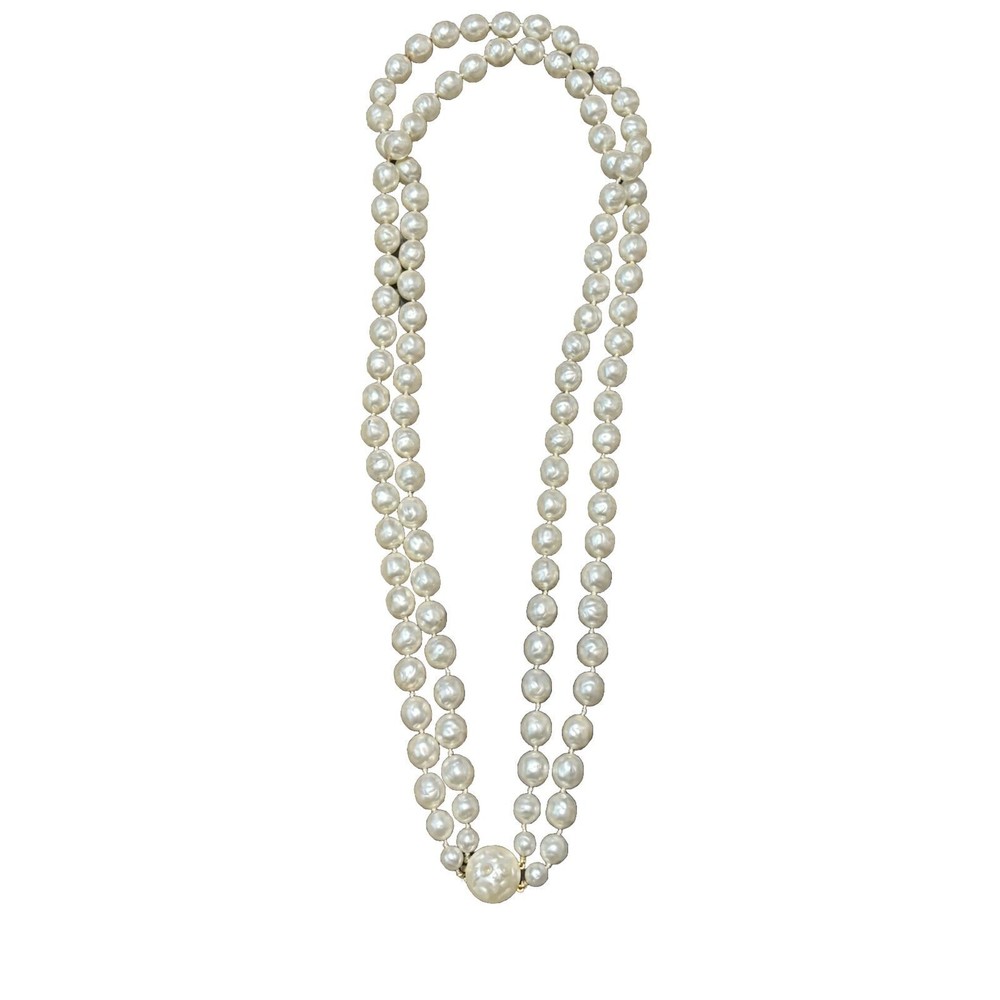 Vintage Richelieu Double Chain Pearl Necklace